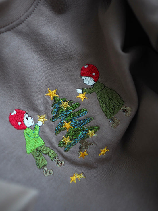 Oversize Sweater Wichtel Weihnachtszeit Gr. 86