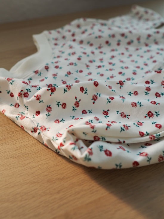 Oversize Shirt little roses Gr. 98/104