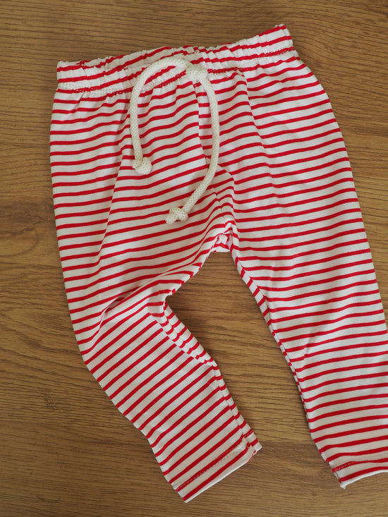 Leggings rote Streifen Gr. 62/68