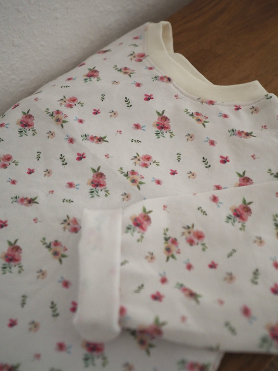 Oversize Shirt rosa Blümchen Gr. 98/104