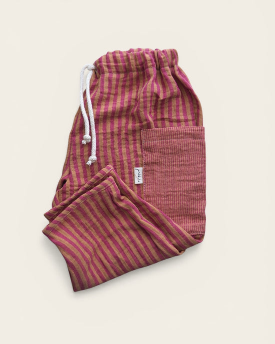 Hose Musselin pink/curry