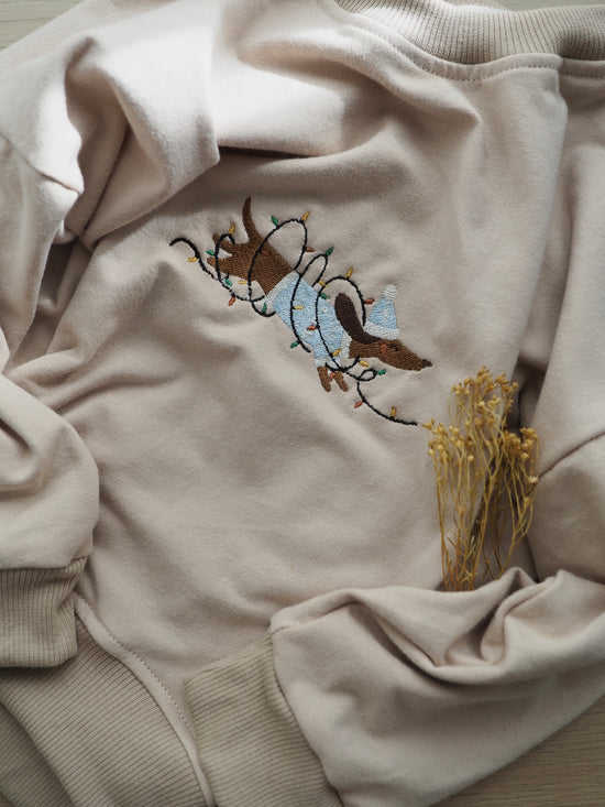Oversize Sweater Dackel Gr. 98