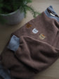 Oversize Baumwollfleece Sweater Katzen Gr. 104