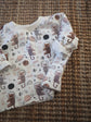 Oversize Langarmshirt Weltall Gr. 74/80