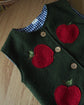 Merino Walk Weste Äpfel Gr. 86/92