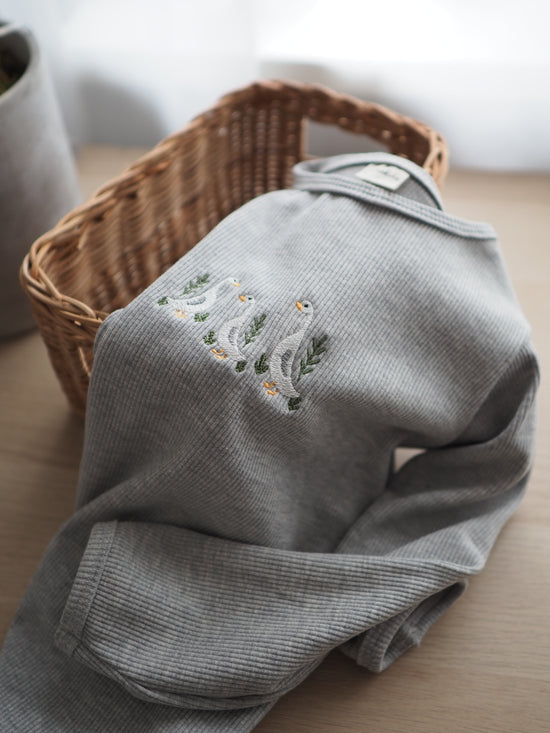 Basic Langarmshirt Gänsemarsch Gr. 104