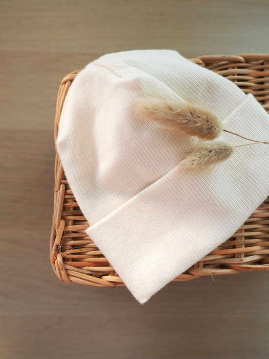 Rib Beanie Natur