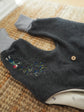 Bio Baumwollfleece Knickerbocker Blaubeere Gr. 86/92