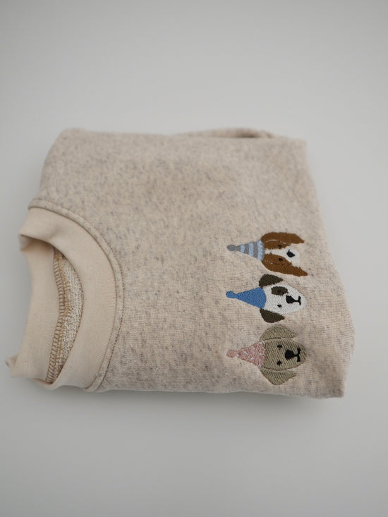 Oversize Langarmshirt Partyhunde Gr. 98